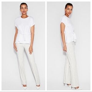 EXPRESS Crew neck Tie-waist Top Petite